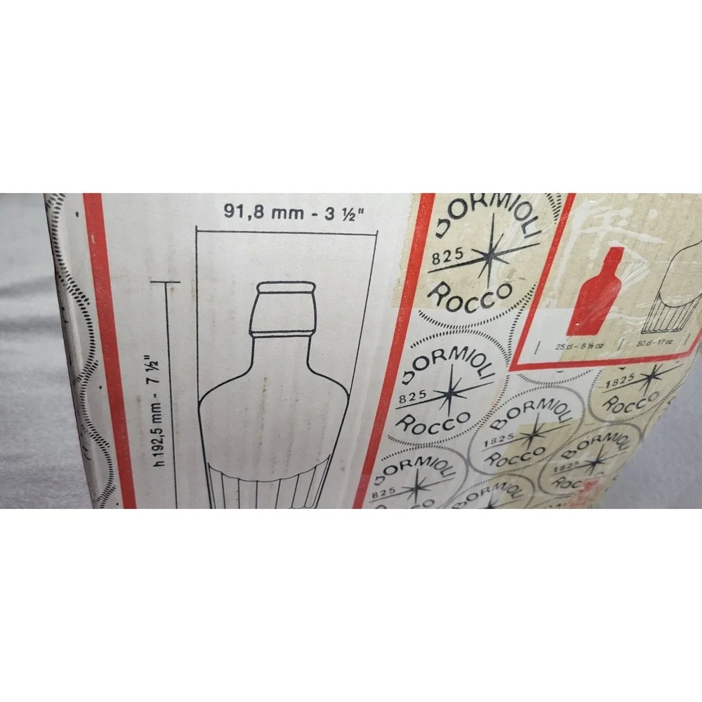 Bormioli Rocco Fiaschetta Clear Glass Decanter 25cl 30pc Set 3.88540